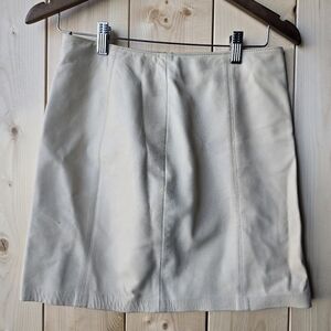 Danier Leather Lined Mini Skirt Tan Womens Size 4
